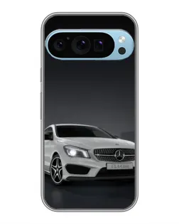 Чехол для Google Pixel 9 Pro с картинкой «Mercedes AMG GT Silver»