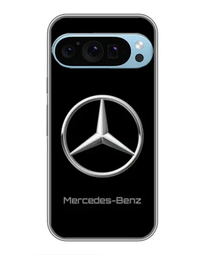 Чехол для Google Pixel 9 Pro с картинкой «Mercedes Silver Logo»