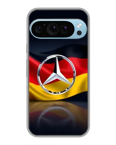 Чехол для Google Pixel 9 Pro с картинкой «Mercedes — флаг Германии»