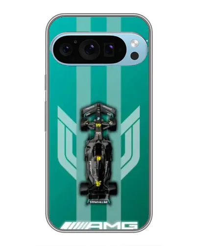 Чехол для Google Pixel 9 Pro с картинкой «Mercedes AMG Petronas»