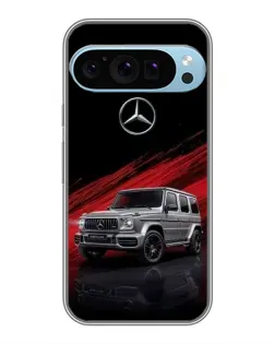 Чехол для Google Pixel 9 Pro с картинкой «Mercedes G-Class красный»
