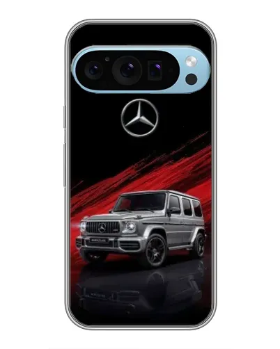 Чехол для Google Pixel 9 Pro с картинкой «Mercedes G-Class красный»