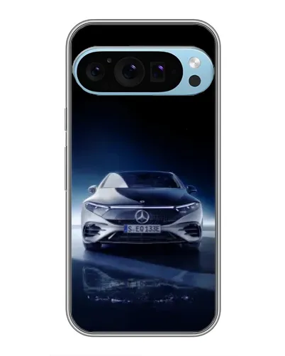Чехол для Google Pixel 9 Pro с картинкой «Ночной Mercedes EQ»