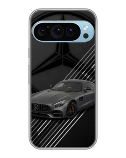 Чехол для Google Pixel 9 Pro с картинкой «Mercedes AMG — графика»