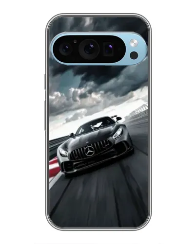 Чехол для Google Pixel 9 Pro с картинкой «Гоночный Mercedes AMG»