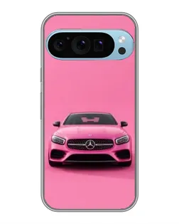 Чехол для Google Pixel 9 Pro с картинкой «Розовый Mercedes AMG»