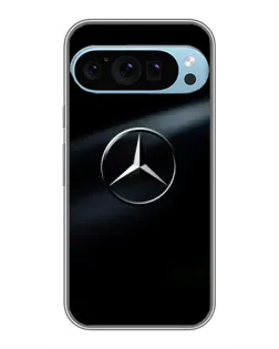 Чехол для Google Pixel 9 Pro с картинкой «Mercedes на металле»