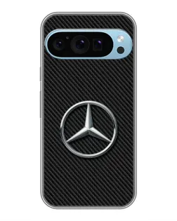 Чехол для Google Pixel 9 Pro с картинкой «Карбоновый Mercedes стиль»