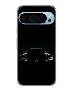 Чехол для Google Pixel 9 Pro с картинкой «Mercedes — силуэт авто»