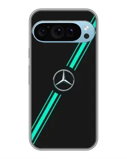 Чехол для Google Pixel 9 Pro с картинкой «Спортивные линии Mercedes»