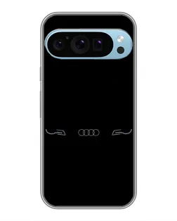 Чехол для Google Pixel 9 Pro с картинкой «Audi — световой подпись»