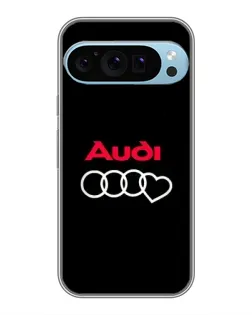 Чехол для Google Pixel 9 Pro с картинкой «Логотип Audi Heart»