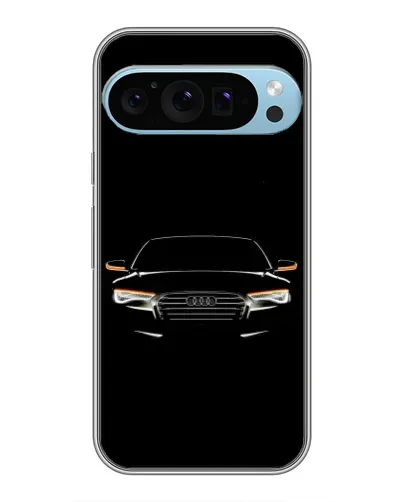 Чехол для Google Pixel 9 Pro с картинкой «Audi — ночной контур»