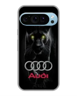 Чехол для Google Pixel 9 Pro с картинкой «Пантера и Audi»