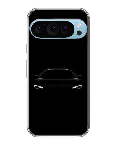 Чехол для Google Pixel 9 Pro с картинкой «Взгляд Audi в темноте»