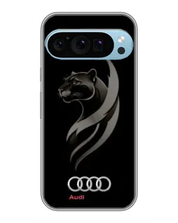 Чехол для Google Pixel 9 Pro с картинкой «Графика — пантера и Audi»