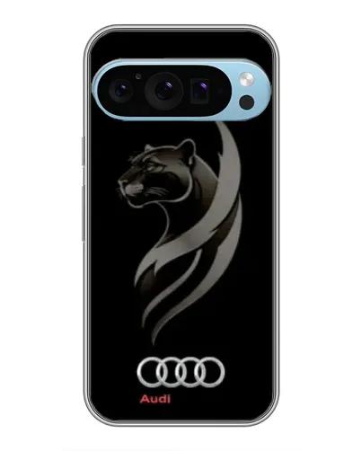 Чехол для Google Pixel 9 Pro с картинкой «Графика — пантера и Audi»