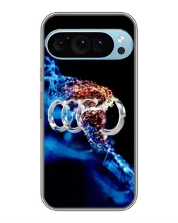 Чехол для Google Pixel 9 Pro с картинкой «Энергия лого Audi»