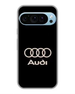 Чехол для Google Pixel 9 Pro с картинкой «Audi — золотой логотип»
