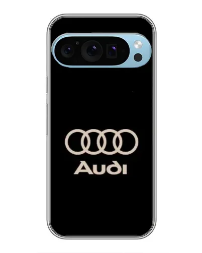 Чехол для Google Pixel 9 Pro с картинкой «Audi — золотой логотип»