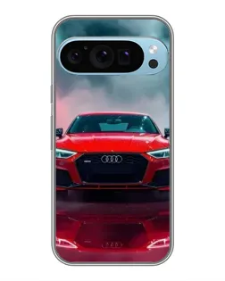 Чехол для Google Pixel 9 Pro с картинкой «Audi RS — красный стиль»
