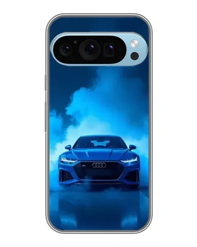 Чехол для Google Pixel 9 Pro с картинкой «Audi — голубая энергия»