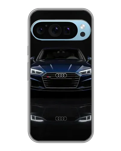 Чехол для Google Pixel 9 Pro с картинкой «Audi — ночное отражение»