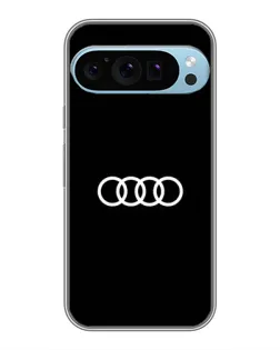 Чехол для Google Pixel 9 Pro с картинкой «Audi White Logo»