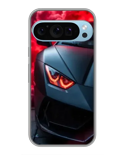 Чехол для Google Pixel 9 Pro с картинкой «Lamborghini красное сияние»