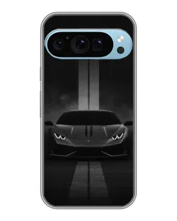 Чехол для Google Pixel 9 Pro с картинкой «Lamborghini симметрия дорог»