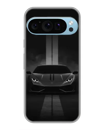 Чехол для Google Pixel 9 Pro с картинкой «Lamborghini симметрия дорог»