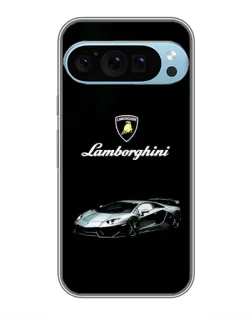 Чехол для Google Pixel 9 Pro с картинкой «Логотип Lamborghini классика»