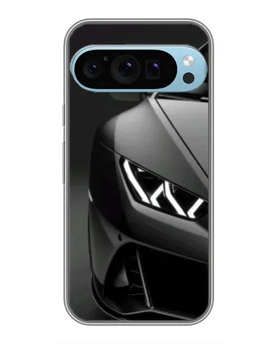 Чехол для Google Pixel 9 Pro с картинкой «Lamborghini фары детализация»