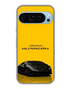 Чехол для Google Pixel 9 Pro с картинкой «Lamborghini Huracan черный»