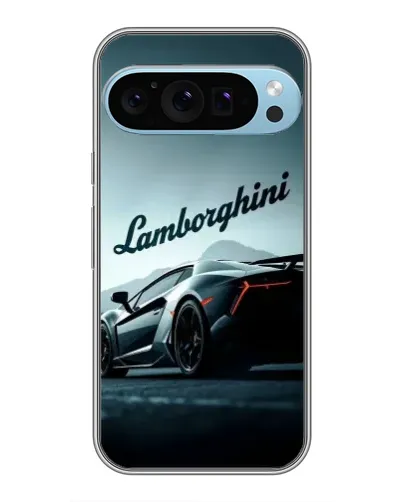 Чехол для Google Pixel 9 Pro с картинкой «Классическая надпись Lamborghini»