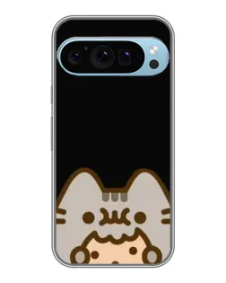 Чехол для Google Pixel 9 Pro с картинкой «Пушин на черном»