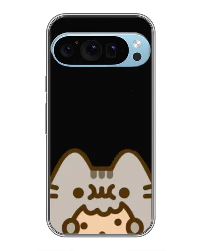 Чехол для Google Pixel 9 Pro с картинкой «Пушин на черном»