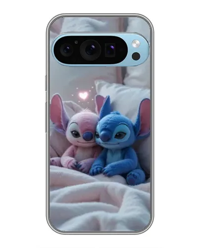 Чехол для Google Pixel 9 Pro с картинкой «Плюшевые Стич Ангел»