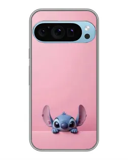 Чехол для Google Pixel 9 Pro с картинкой «Stitch выглядывает»