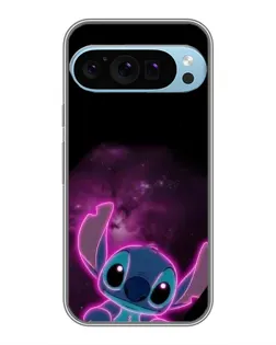 Чехол для Google Pixel 9 Pro с картинкой «Неоновый Stitch»