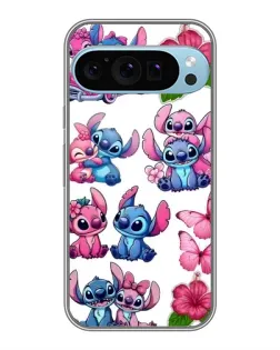 Чехол для Google Pixel 9 Pro с картинкой «Стикеры Stitch и Angel»