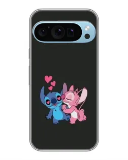 Чехол для Google Pixel 9 Pro с картинкой «Анжел целует Стича»