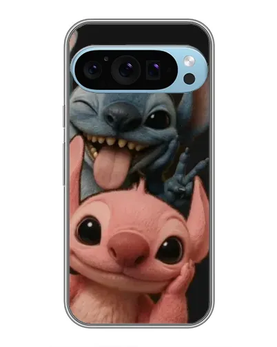 Чехол для Google Pixel 9 Pro с картинкой «Стич и Ангел»