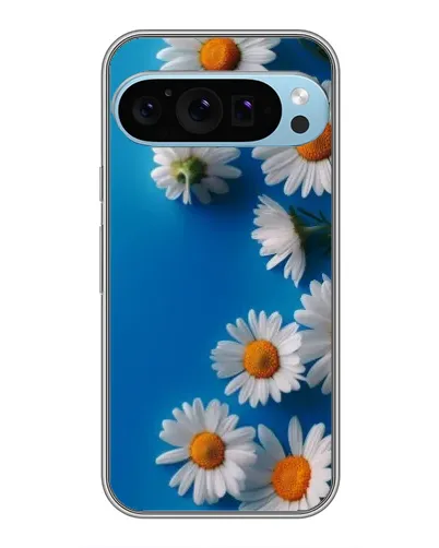 Чехол для Google Pixel 9 Pro с картинкой «Белоснежные маргаритки»