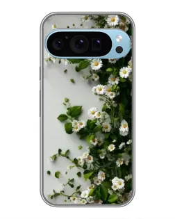 Чехол для Google Pixel 9 Pro с картинкой «Ветка мелких белых цветов»
