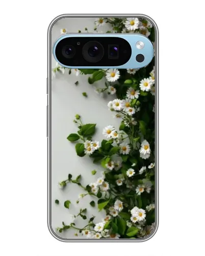 Чехол для Google Pixel 9 Pro с картинкой «Ветка мелких белых цветов»
