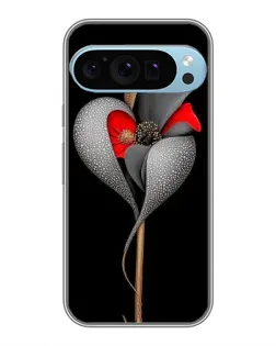 Чохол для Google Pixel 9 Pro з картинкою «Срібна фантазійна квітка»