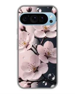 Чохол для Google Pixel 9 Pro з картинкою «Ніжня сакура та краплі»