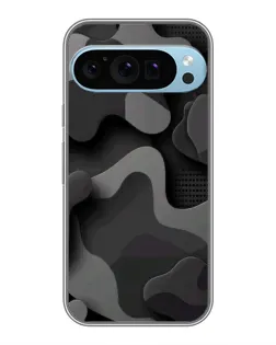 Чехол для Google Pixel 9 Pro с картинкой «Темный абстрактный камуфляж»