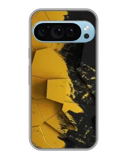Чехол для Google Pixel 9 Pro с картинкой «Золотые осколки геометрии»